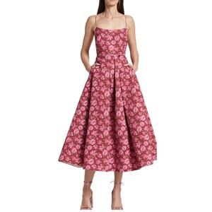 Sachin & Babi | Audra Floral Faille Midi-Dress